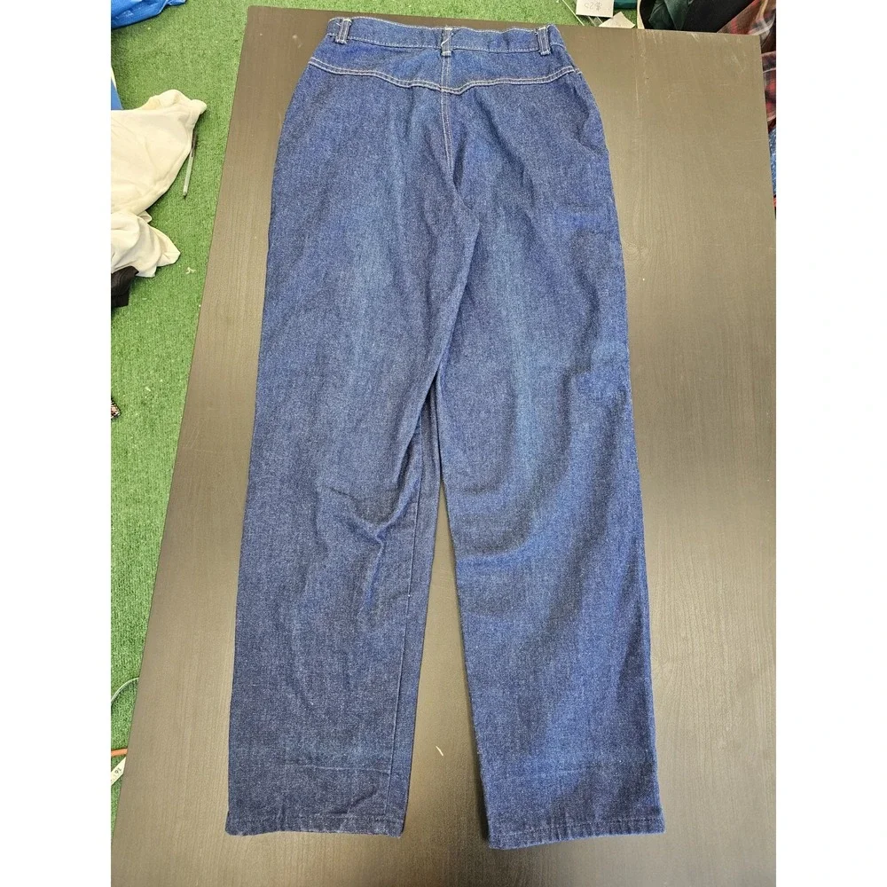Vintage 60s Beeline Fashions High Rise Yoke Front Bareback‎ Taper Leg Mom Jeans
